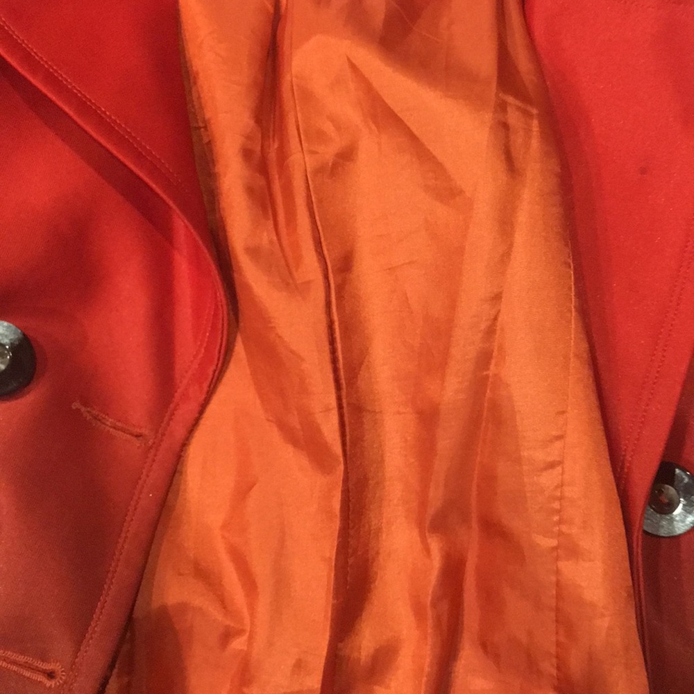 Gradient Style Red Winter Coat - image 3